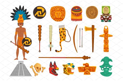 Maya traditional symbols set | Graphic Objects ~ Creative Market