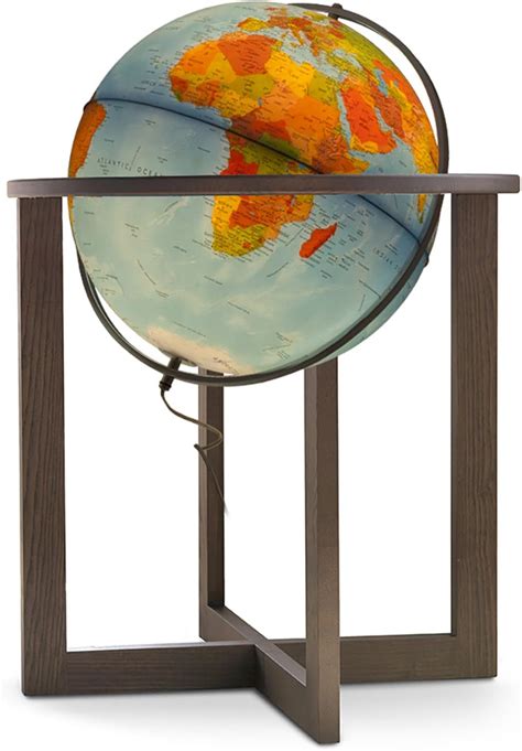 Waypoint Geographic Light Up Floor Stand Globe San Marino 20 Round 38 Tall Decorative ...