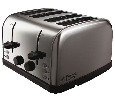 Buy RUSSELL HOBBS Futura 18790 4-Slice Toaster - Stainless Steel | Free Delivery | Currys