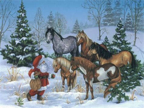 Christmas Horse Wallpaper Free - WallpaperSafari