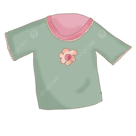 Cartoon Cute Kid Hd Transparent, Cute Cartoon Kids Clothes With Flower Shape, Clothes, Green ...