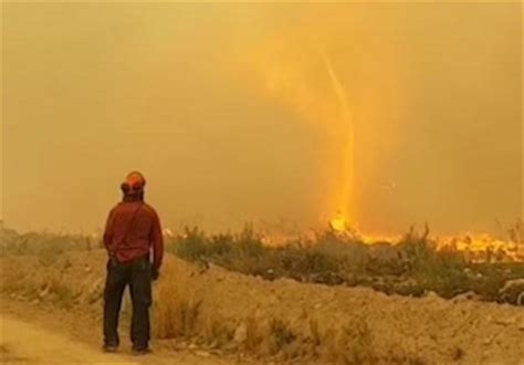 Incredible Fire Whirl Swallows Wildfire Crew's Hose in Northern British ...