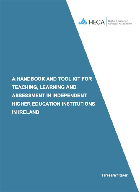 A handbook and tool kit for teaching, learning and assessment in independent higher education ...