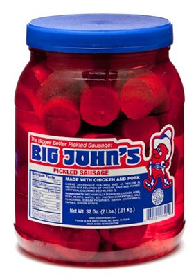 Big John's Pickled Sausage Half Gallon - GrabOurNuts.com