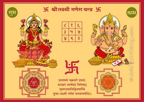 Lakshmi Ganesha Yantra | Diwali Yantra | Ganesha, Ganesh yantra ...