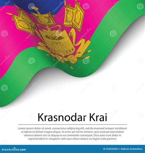 Krasnodar Krai Map. Krasnodarsky Krai Map. Stock Illustration ...