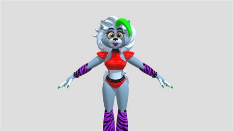 Kawaii Roxanne Wolf - Download Free 3D model by pokkenjake2021 [48480da] - Sketchfab