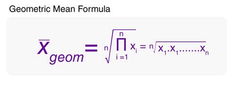 Geometric Mean Formula With Explanation and Solved Examples