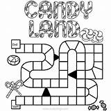 Candyland Seigneur Licorice Anneaux Roadblocks Coloringhome Coloriages  sketch template
