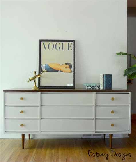 Furniture Debut: Mid Century Modern Dresser - Estuary Designs