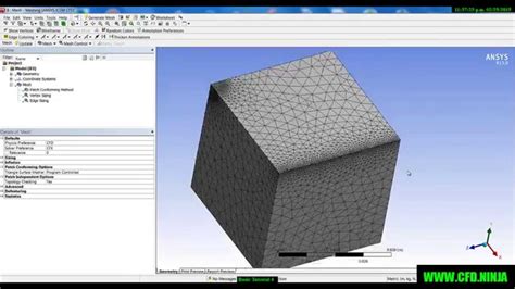 ANSYS MESHING - SIZING - Basic Tutorial 4 - YouTube