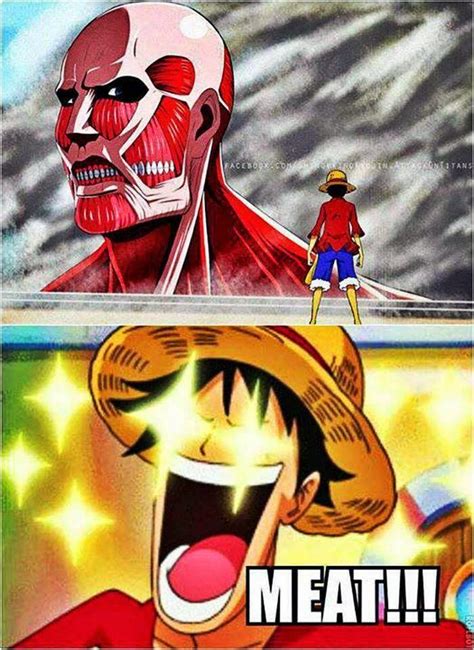 Meanwhile-Luffy-in-Attack-On-Titan | Anime Meme