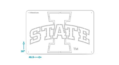 Iowa State Stencil - The Tailgater ISUOOS-321 NEW BIGGER SIZE FOR 2024 ...