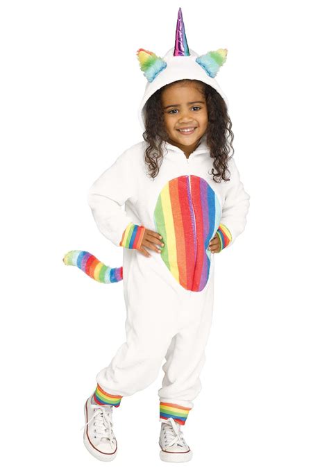 Girl's Toddler Rainbow Unicorn Costume