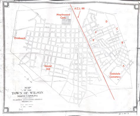 Map of the Town of Wilson, 1926. | Black Wide-Awake