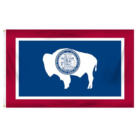 Wyoming 3ft x 5ft Printed Polyester Flag - Walmart.com