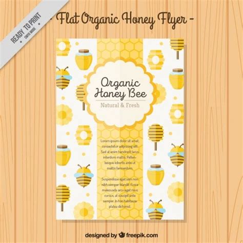 Cute Organic Honey Brochure | Honey brand, Honey design, Organic honey