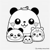 Kawaii Panda Coloring Pages  Free & Printable sketch template