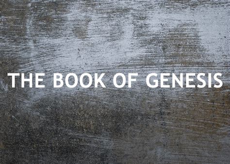 THE BOOK OF GENESIS - RE|SOURCE