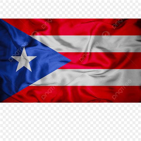 Bandera De Puerto Rico Transparente Con Tela PNG ,dibujos Puetro Rico, Bandera De Puetro Rico ...