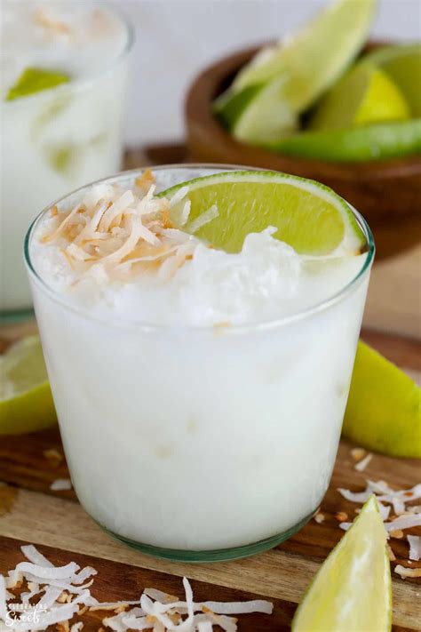 Creamy Coconut Margarita - Celebrating Sweets