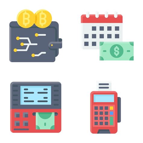 Digital Payment icon set Payment related vector 2435505 Vector Art at ...