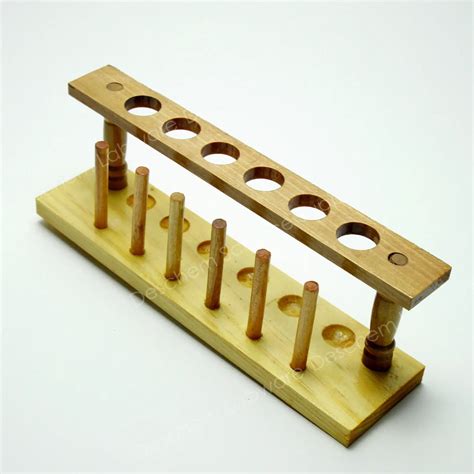 Six Holes,20mm,Wooden Lab Test Tube Rack Holder,Laboratory Support Burette Stand-in Laboratory ...