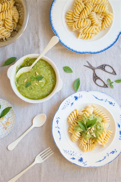 Fusilloni con pesto de albahaca | La Cuchara Azul Como ya sabéis estamos haciendo una ...