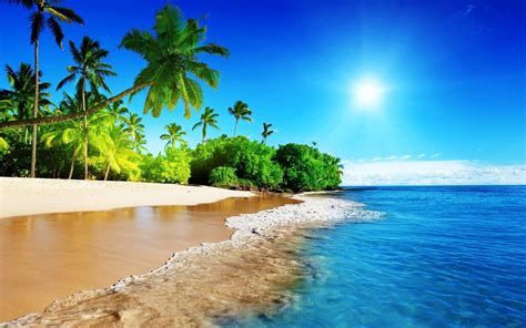 Download Peaceful Island Summer Season Wallpaper | Wallpapers.com