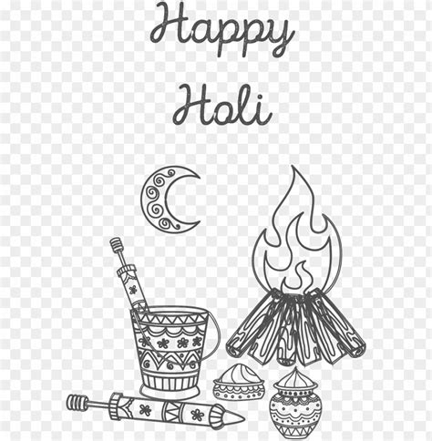 Rice - 15 - - Happy Holi Cartoon Black And White PNG Transparent With Clear Background ID 294707 ...