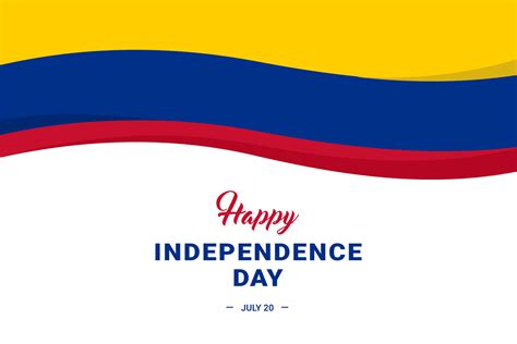 Colombia Independence Day 9449248 Vector Art at Vecteezy