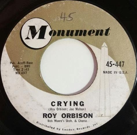 Roy Orbison – Crying (1961, Vinyl) - Discogs