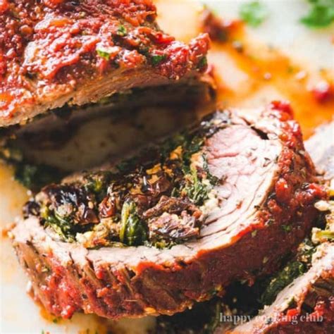 Stuffed Flank Steak Recipe with Spinach, Sun Dried Tomatoes, and Feta Cheese