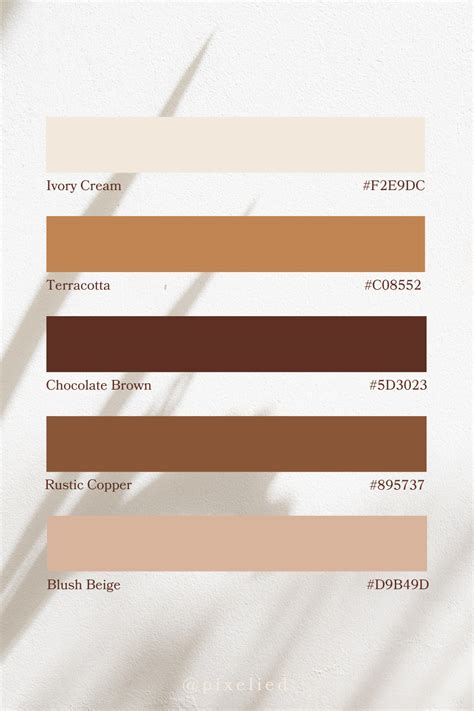 Brown Earth Tone Color Palette | Color Scheme Generator in 2024 | Earth ...