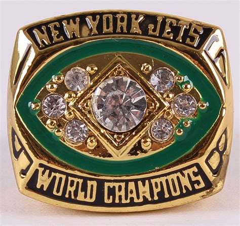 Joe Namath 1969 New York Jets Super Bowl World Championship Replica Ring | Pristine Auction