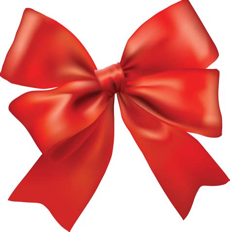 red ribbon bow PNG transparent image download, size: 1824x1842px