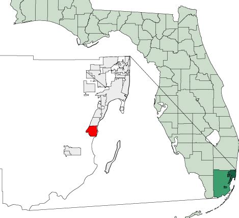 Map of Florida Highlighting Cutler Bay - MapSof.net