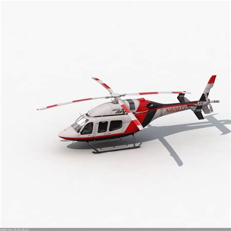 3d model bell 429 helicopter interior