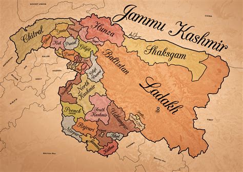 ArtStation - Jammu Kashmir Original Map