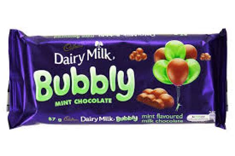 Cadbury Bubbly Mint Choc 87g — Food Emporium