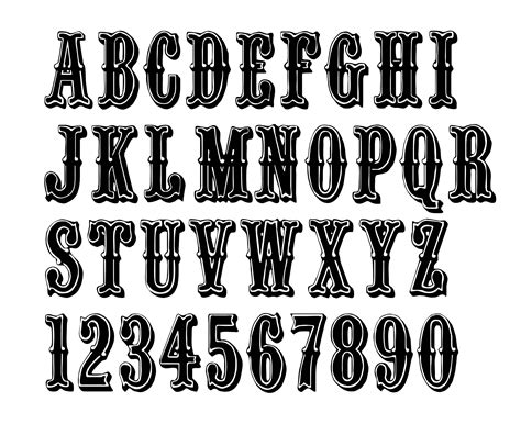 WESTERN FONT SVG Western Alphabet Svg Western Numbers Svg - Etsy Hong Kong