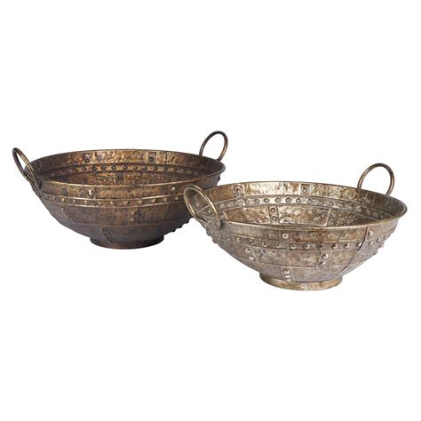 Household Essentials Metal Large Decorative Bowl | Wayfair