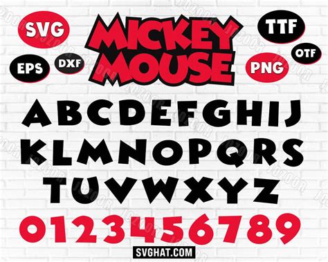 Mickey Font Mickey Letters Svg Mickey Font Svg Mickey Font Cricut | Porn Sex Picture