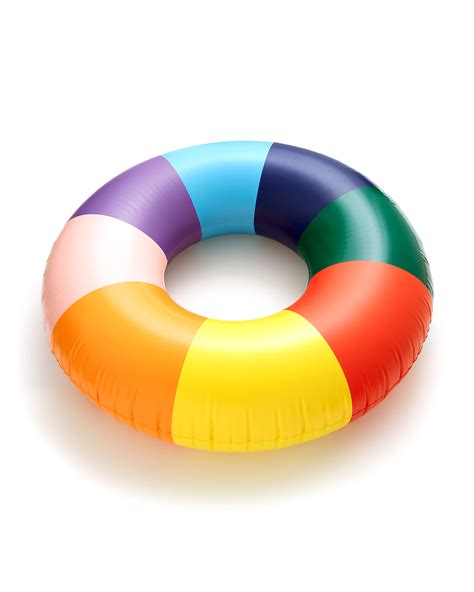 float on giant innertube - rainbow by ban.do - float - ban.do