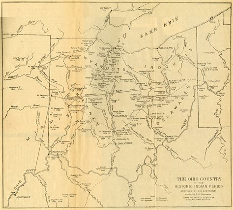 The Indian in Ohio Map - Removal: Ohio's Treaty Tribes