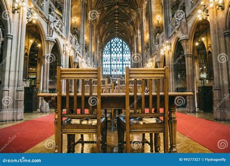 Exquisite Old John Rylands Library Interior Stock Image - Image of ...