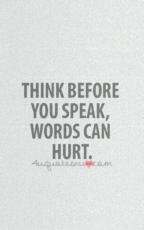 Words Can Hurt Quotes. QuotesGram