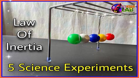 Law of INERTIA Experiment : 5 SCIENCE EXPERIMENTS for Kids - YouTube