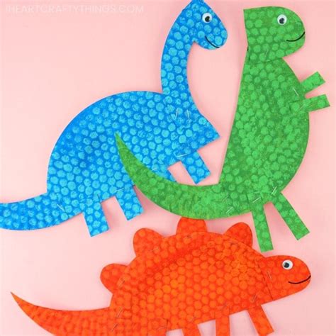 Paper Plate Dinosaur Craft For Kids -Three Easy Templates For Dinosaurs ...