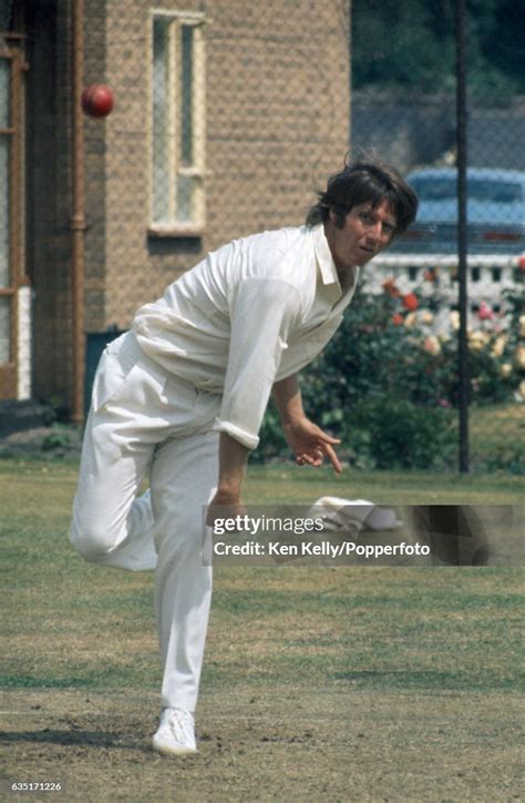 Jeff Thomson of Australia bowling in the nets during a tour of... News ...